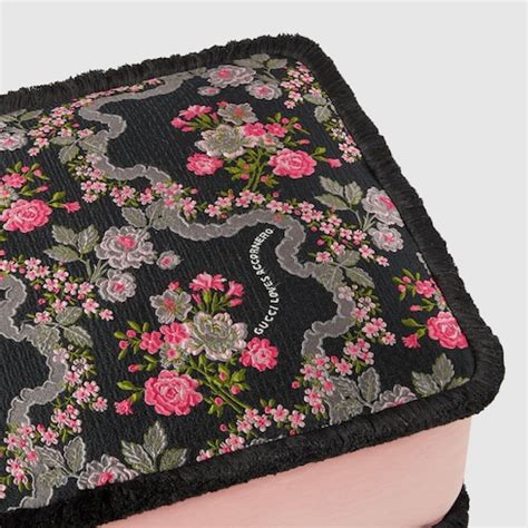 gucci wolldecke|Gucci designer footstool.